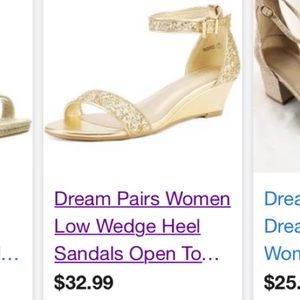 DREAM PAIRS Ingrid | size 7 | Gold Heels ✨